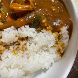 スパイスの効いたカレーライス♪